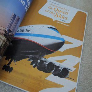 UNITED Airlines 747 Farewell to the Queen of the Skies 16 Pg Magazine Feature
